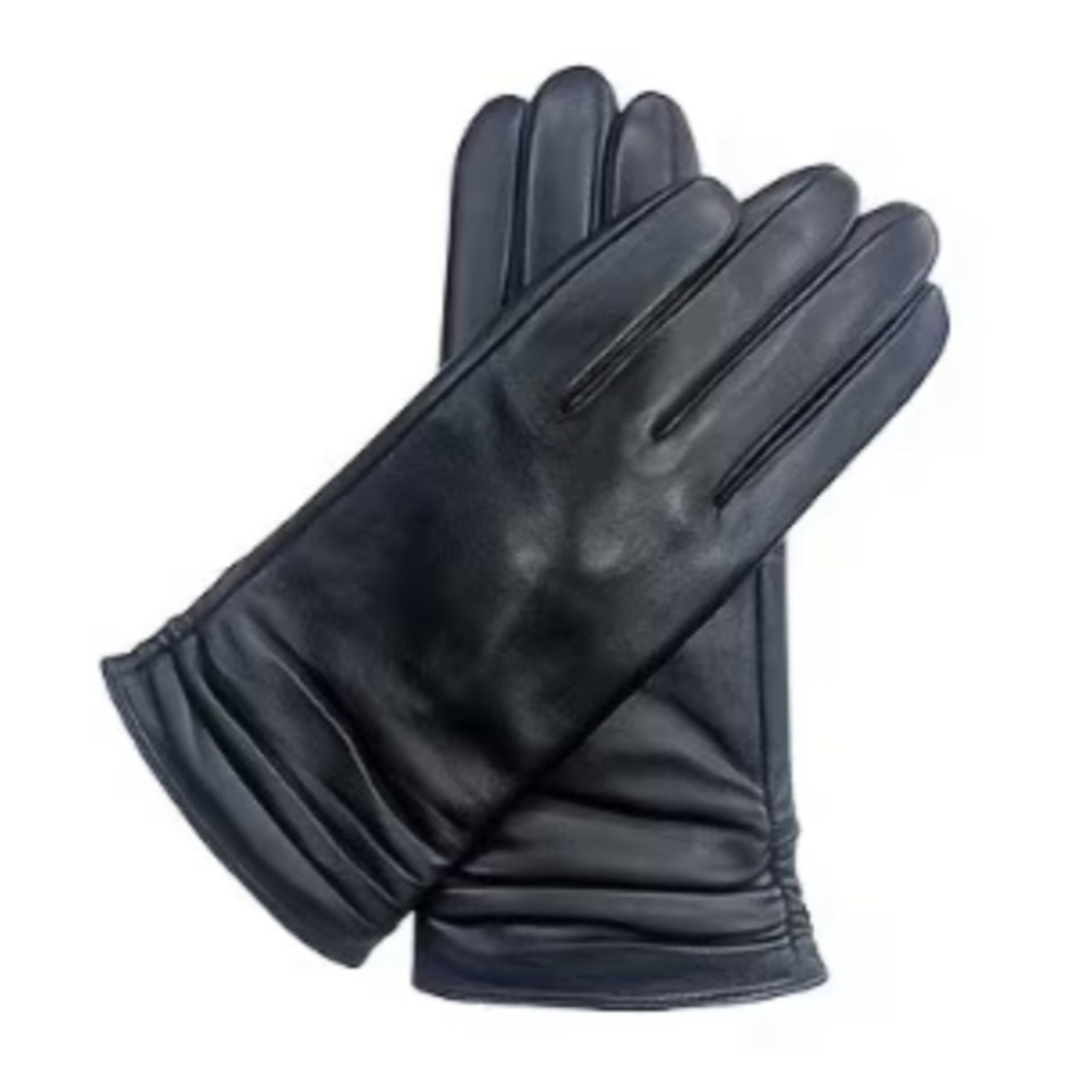 Black Leather Gloves